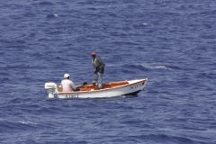 Boot van lokale vissers