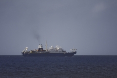 Caribische zee schepen op de rede